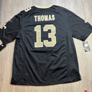 New Orleans Saints Michael Thomas # 13 Jersey Black Home Nike On Field New NWT